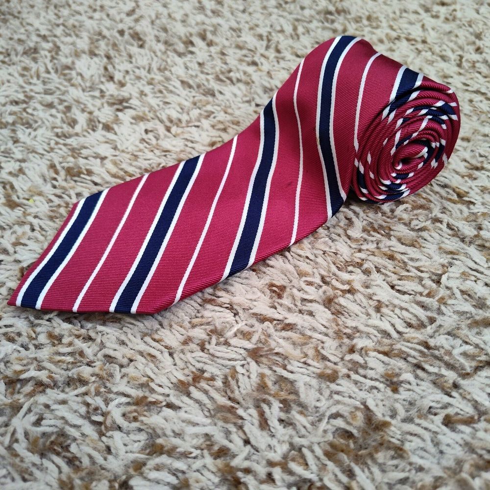 Lauren Ralph Lauren Neck Tie Silke Mens Striped Hand Made‎ In China